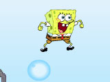 Губка Боб прыгает по пузырям