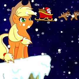 Пони Эпплджек спасает Рождество