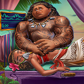 Бог Мауи воскрешает Моану