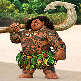 Бог Мауи ловит кокосы