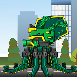 Роботы Динозавры: древний осьминог