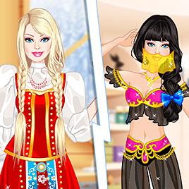 Барби: российская, японская, индийская и арабская принцесса