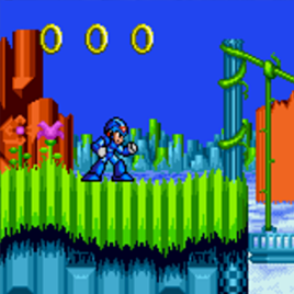 Мегамен Икс в Соник 2 - Megaman X in Sonic 2