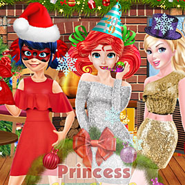 Принцессы Диснея: домашняя новогодняя вечеринка