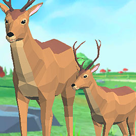 Симулятор Оленя 3Д: Семья Животных