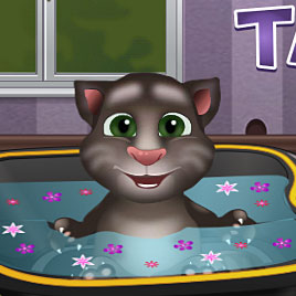 Маленький Говорящий Кот Том В Ванной