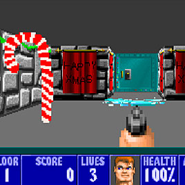 Christmas Wolfenstein 3D / Рождественный Вольфенштейн 3Д