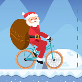 Дед Мороз На Велосипеде
