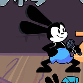 FNF Mod Oswald Sing Rabbit’s Luck with Lyrics