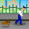 Игра Игра Полицейский Бег От Собаки