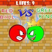 Игра Игра Красный шар против зеленого короля