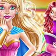 Игра Игра Супер Барби: испорченный макияж