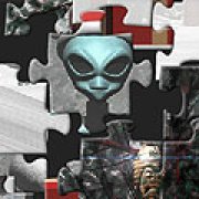 Игра Игра Пазлы: новогодний пришелец