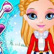 Игра Игра Малышка Барби зимние прически