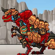 Игра Игра Роботы динозавры: красный динобот трансформер Тираннозавр плюс