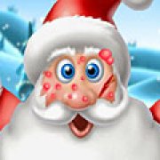 Игра Игра Лечить лицо Деда Мороза