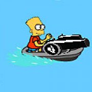 Игра Игра Симпсоны: преследование на лодке