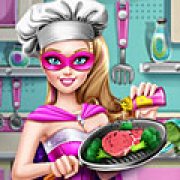 Игра Игра Супер Барби готовка