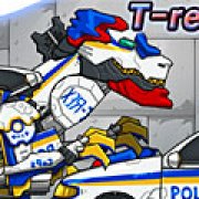 Игра Игра Роботы динозавры: полицейский тиранозавр