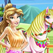 Игра Игра Красавица и Чудовище: уход за лошадью Белль