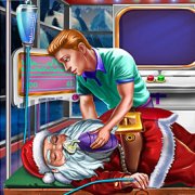 Игра Игра Лечить Деда Мороза в больнице